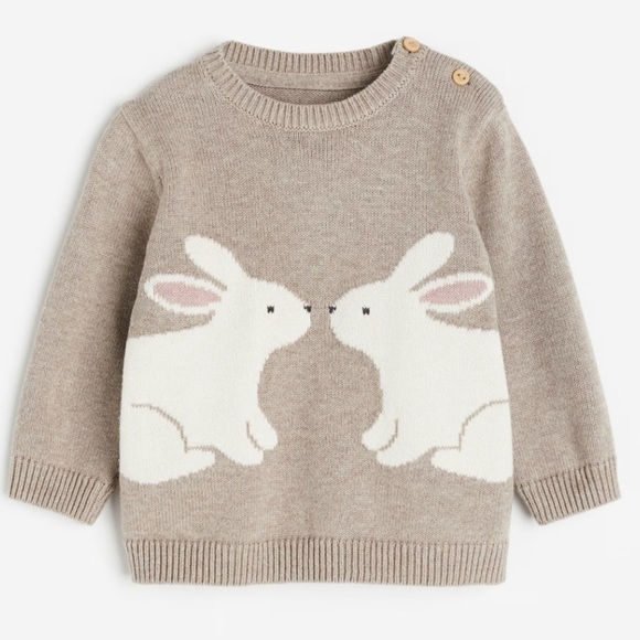 H&M Other - SET Bunny Knit Sweater & 2 Leggings